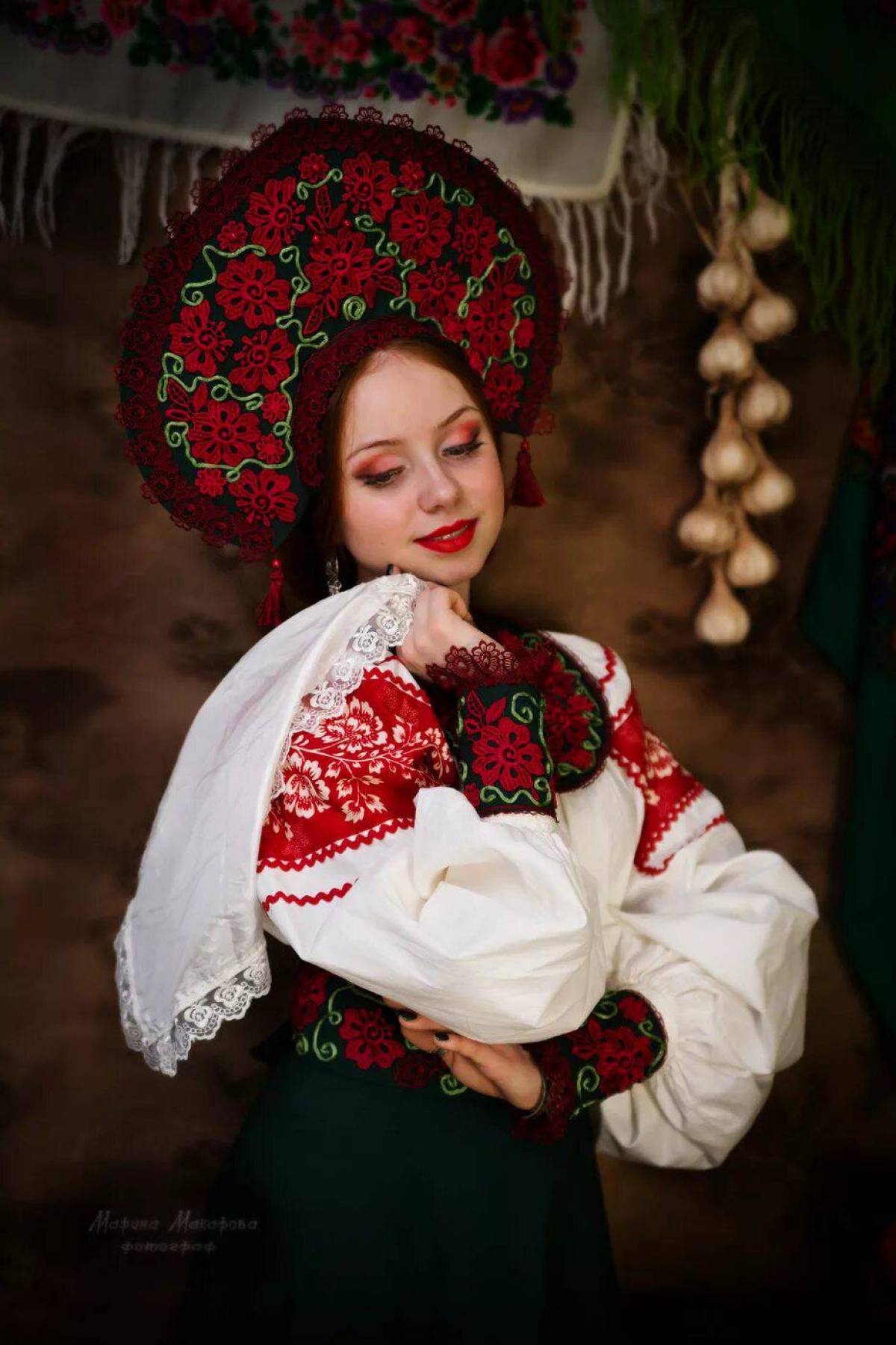 Women in Slavic costumes underwear in Tustla Gutierrez