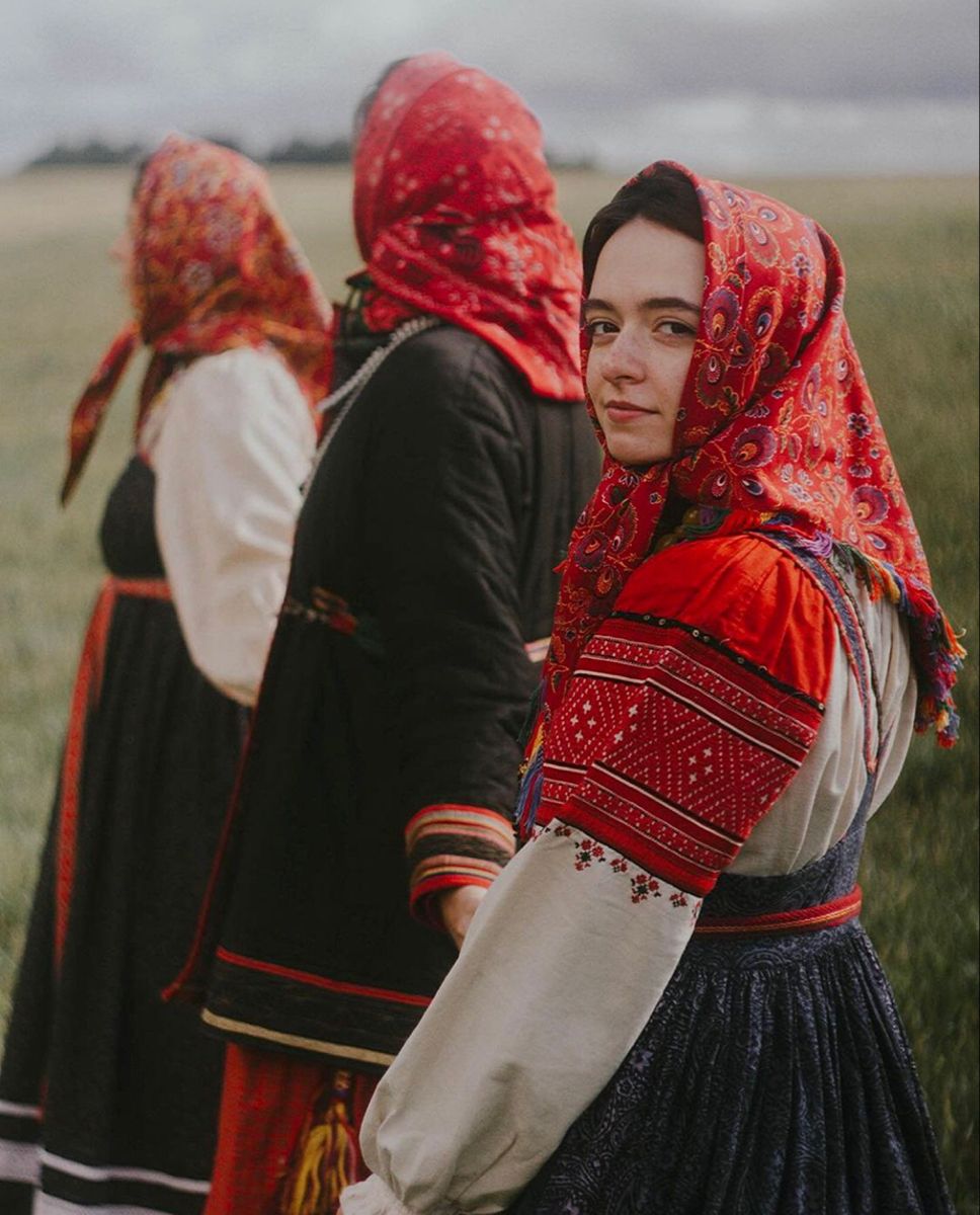 Women in Slavic costumes in Tustla Gutierrez