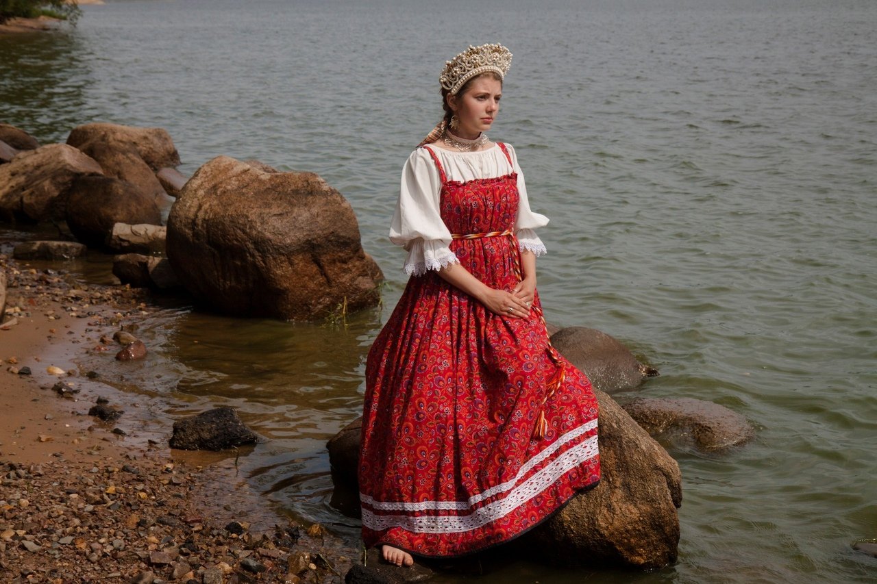 Women in Slavic costumes in Tustla Gutierrez