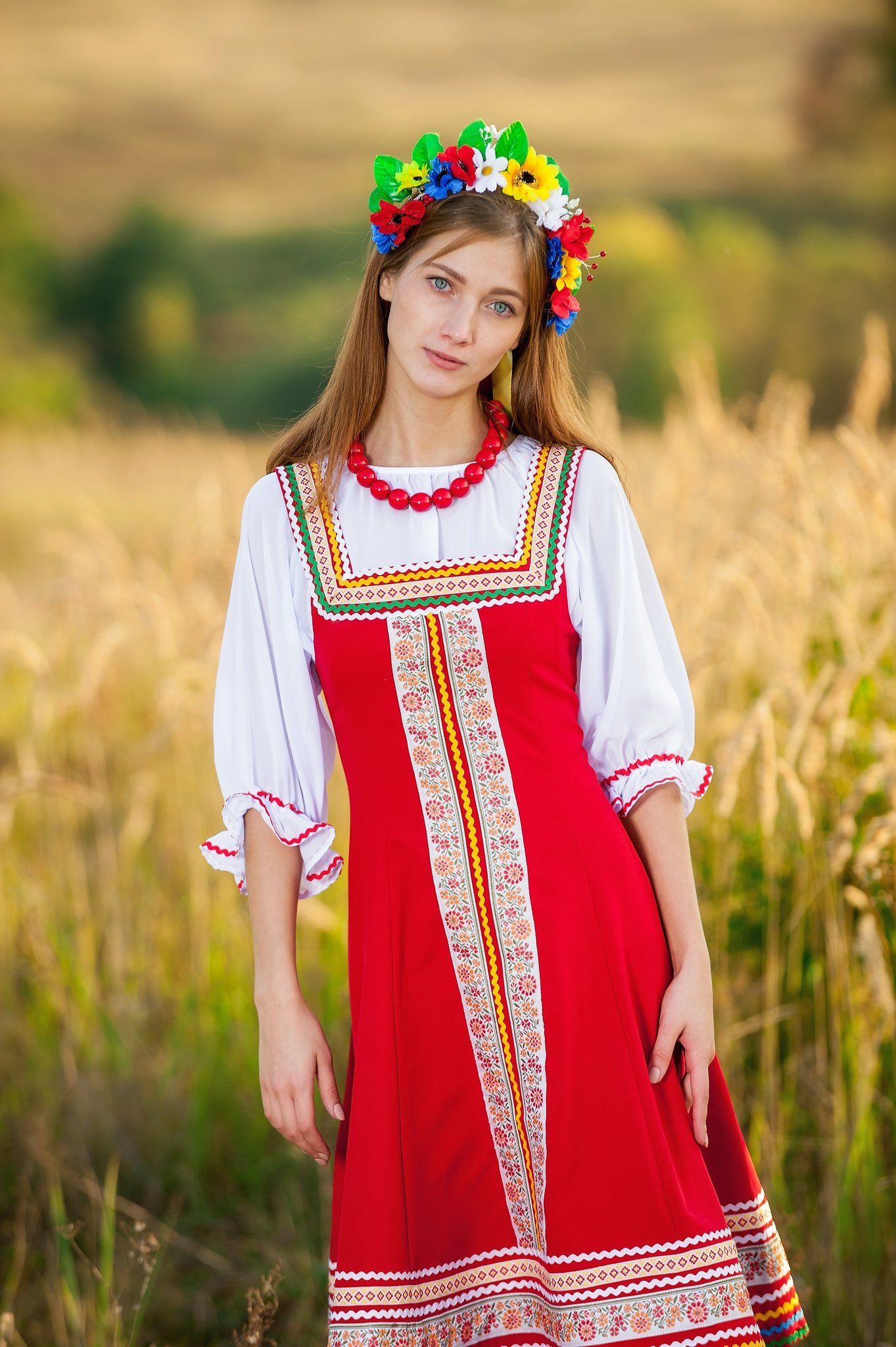 Women in Slavic costumes in Tustla Gutierrez