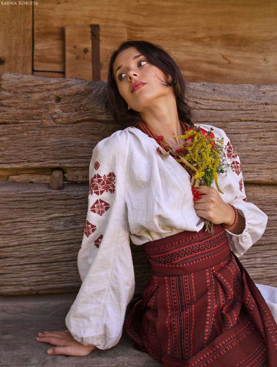 Girls in Slavic costumes in Tustla Gutierrez