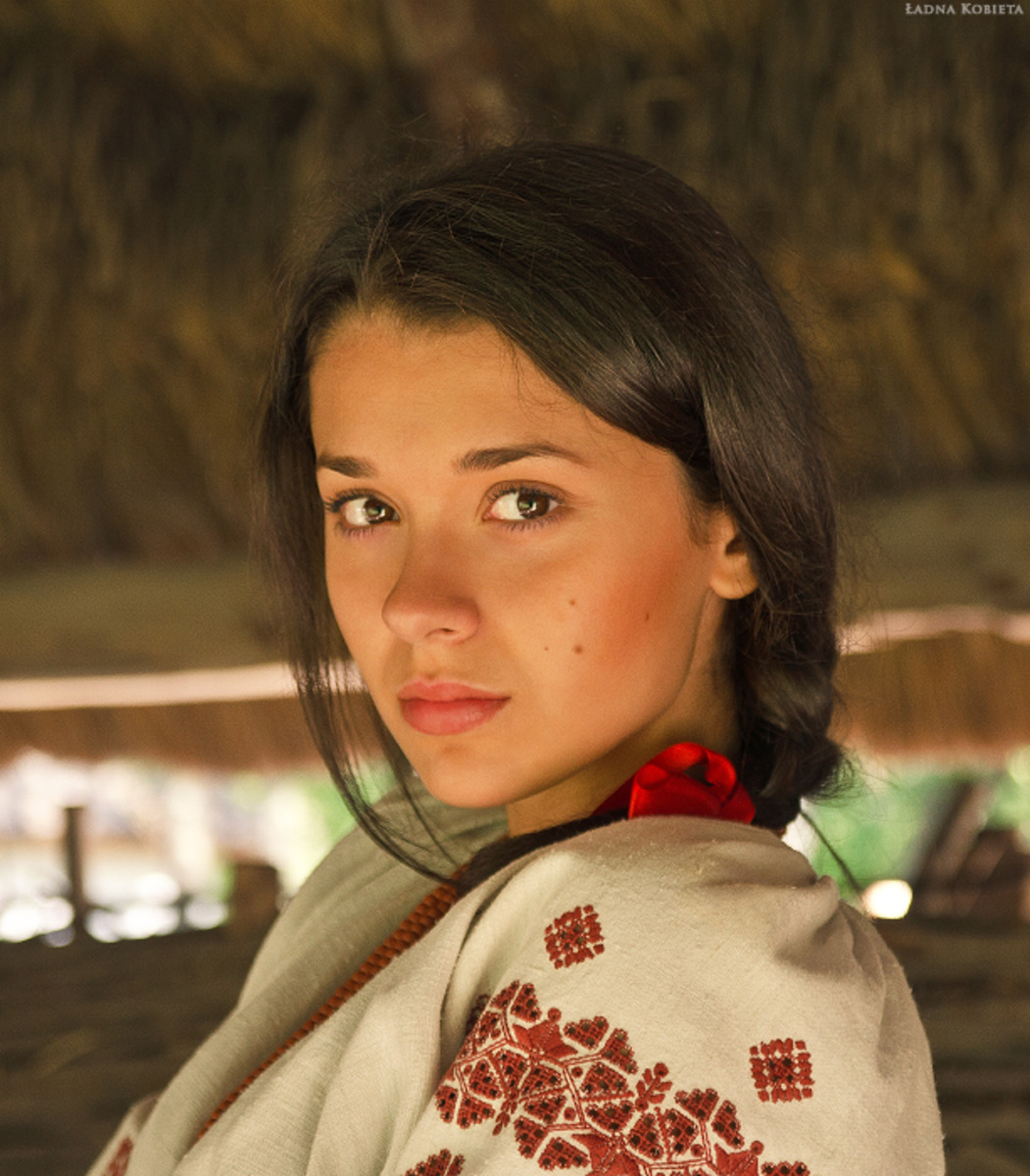 Girls in Slavic costumes in Tustla Gutierrez
