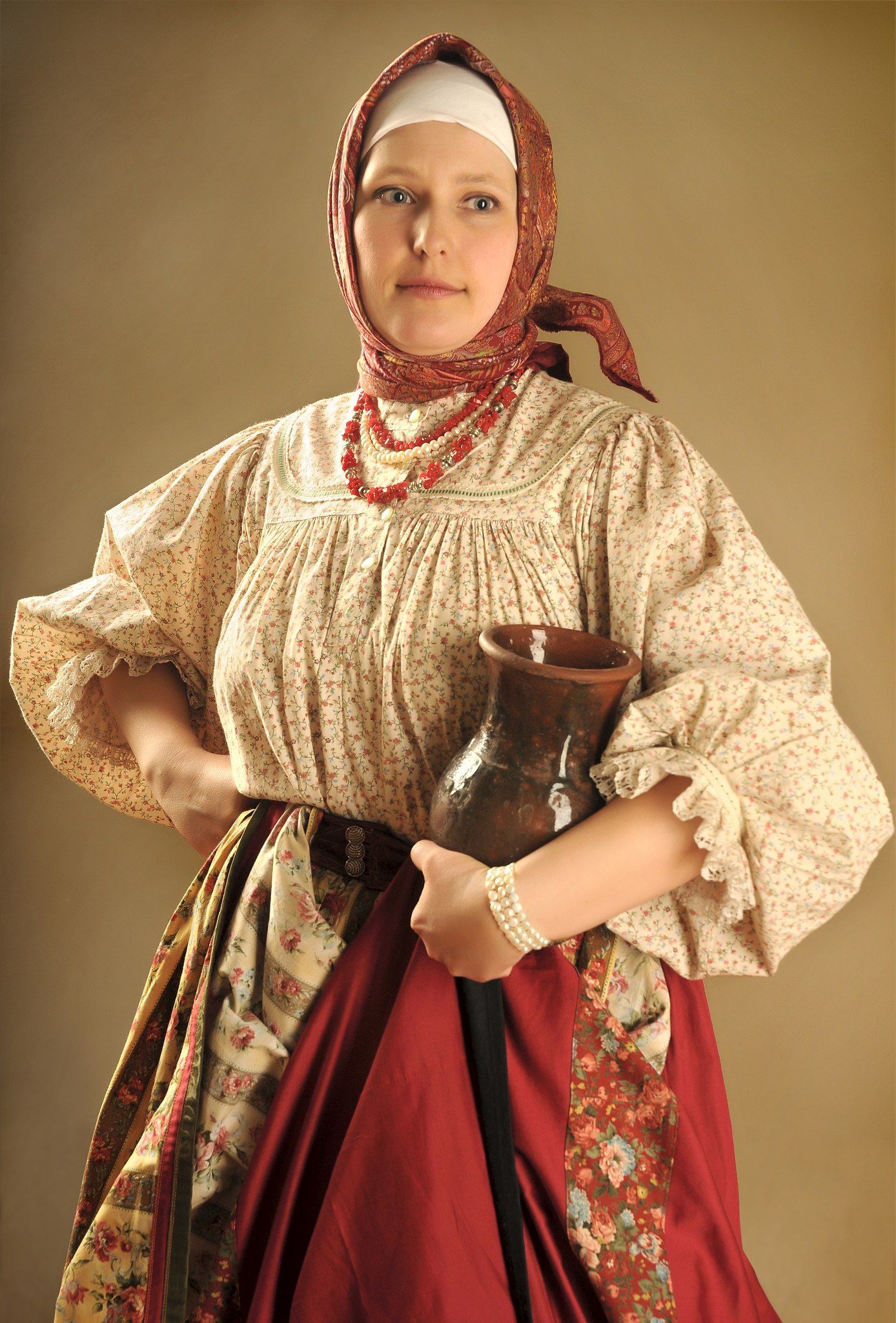 Girls in Slavic costumes in Tustla Gutierrez